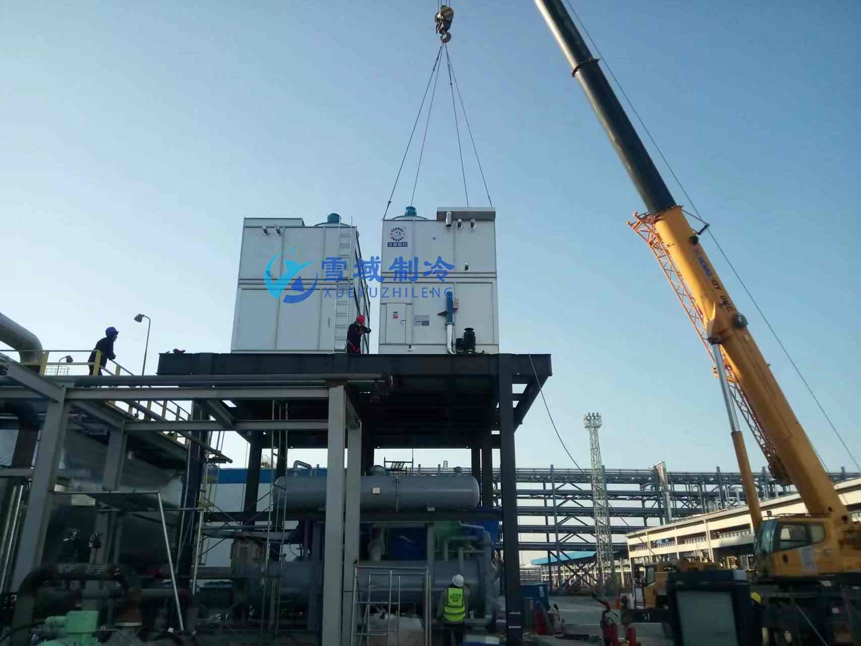 大型防爆冰水冷凍機組安裝